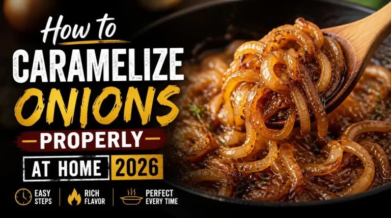 How to Caramelize Onions Properly at Home 2026
